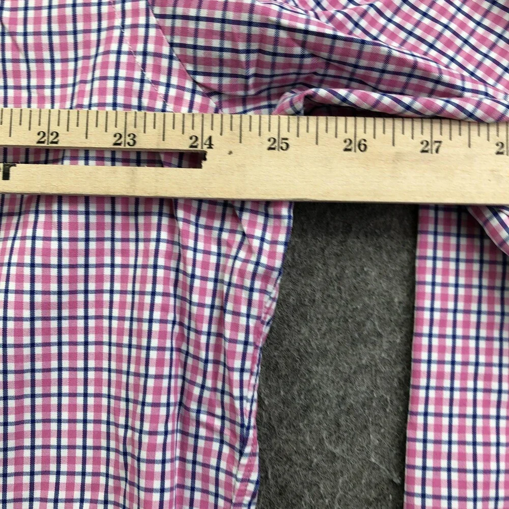 Ralph Lauren Shirt Mens XL Pink Check Long Sleeve Button Down Classic Fit Casual